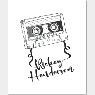 Good Vibes Rickey Henderson // Retro Ribbon Cass Posters and Art